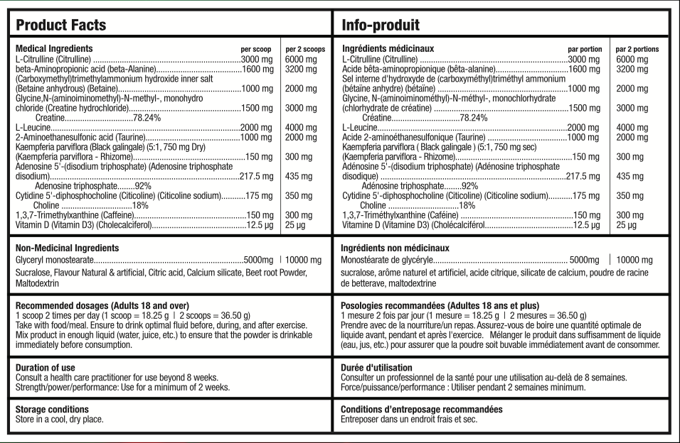 12 STRONG Pre-Workout Formula – Sour Cherry
