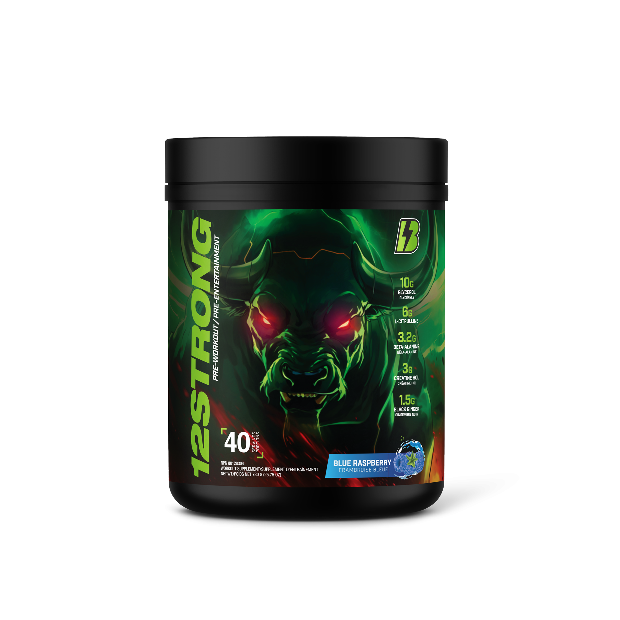 12STRONG Pre-Workout Formula – Blue Raspberry