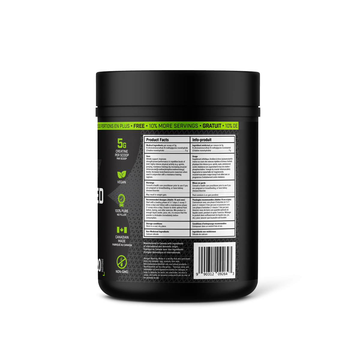 Creatine - Micronized Monohydrate – 1100g | 220 Servings