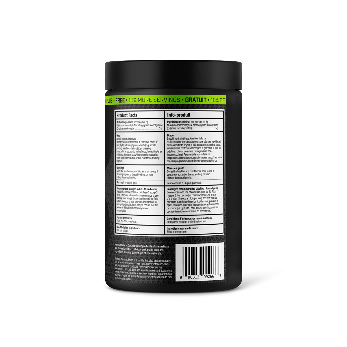 Creatine - Micronized Monohydrate -  440g | 88 Servings