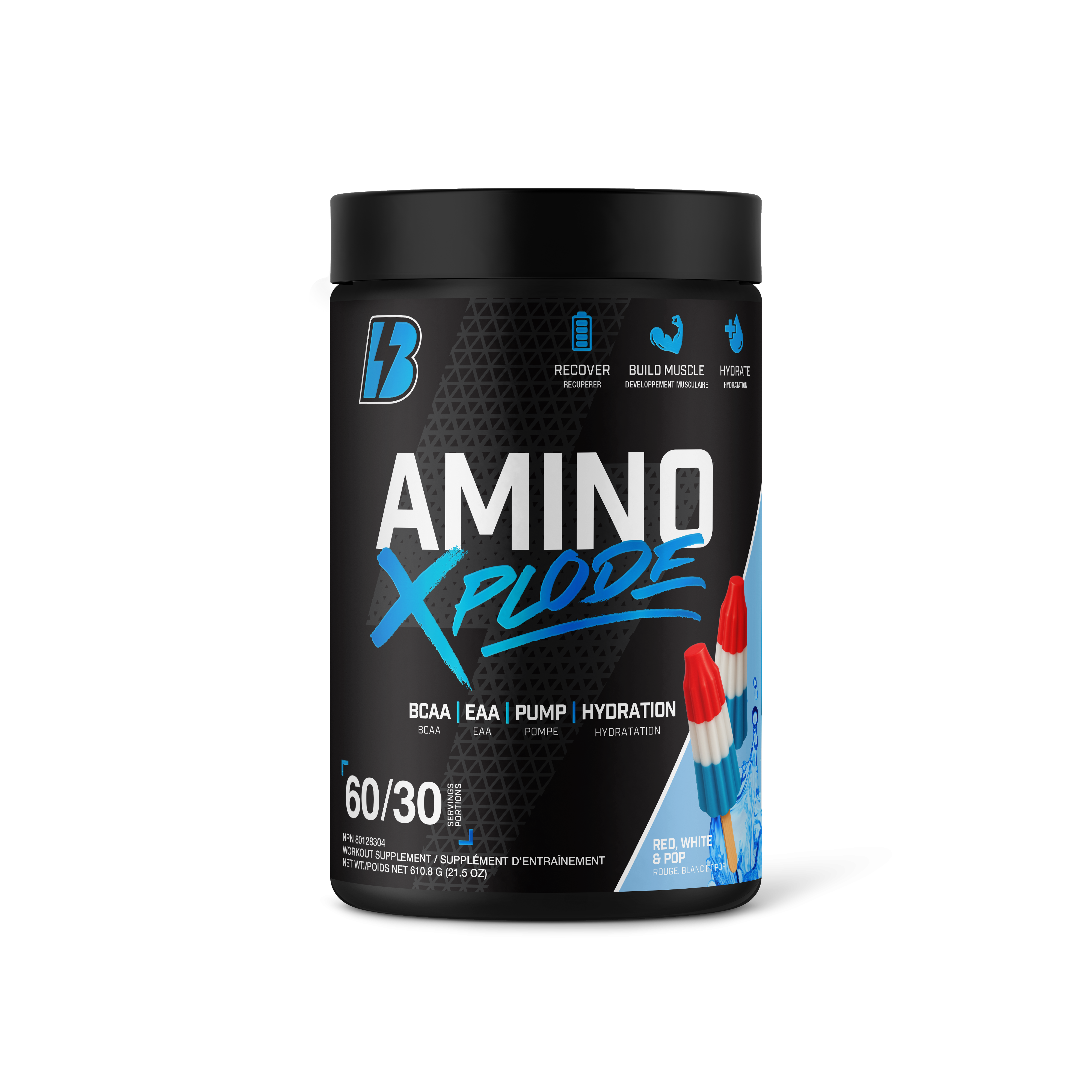 Amino Xplode - EAA/BCAA/Hydration – Red, White & Pop (Rocket Pop)