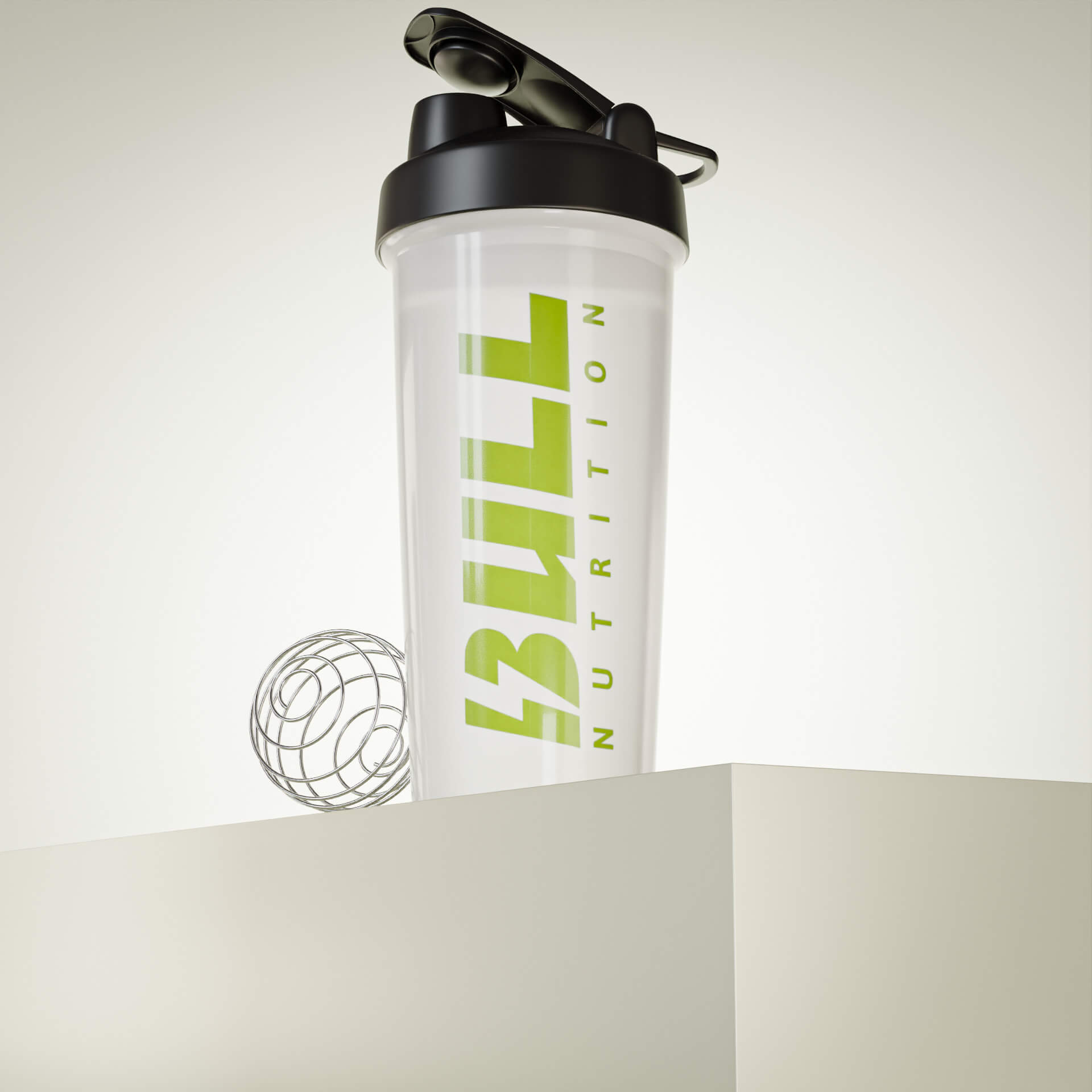 BULL Logo – 24oz Shaker Cup (Clear)