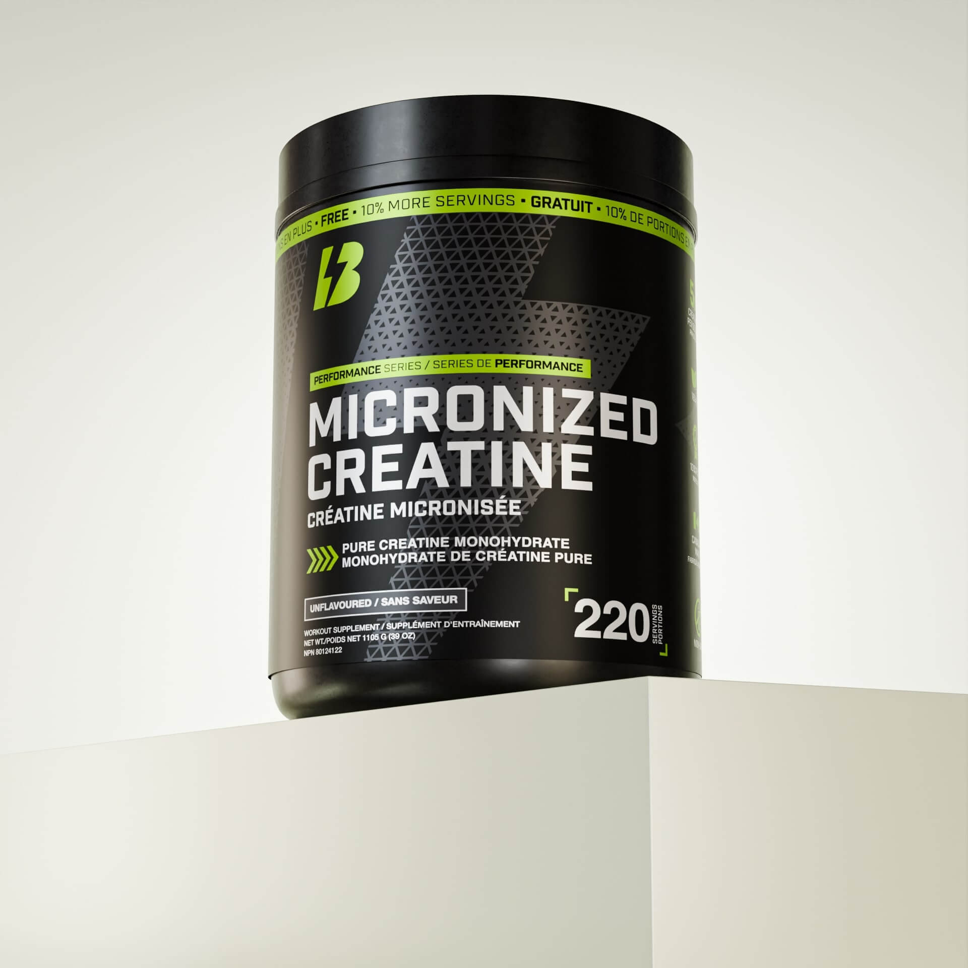 Creatine - Micronized Monohydrate – 1100g | 220 Servings