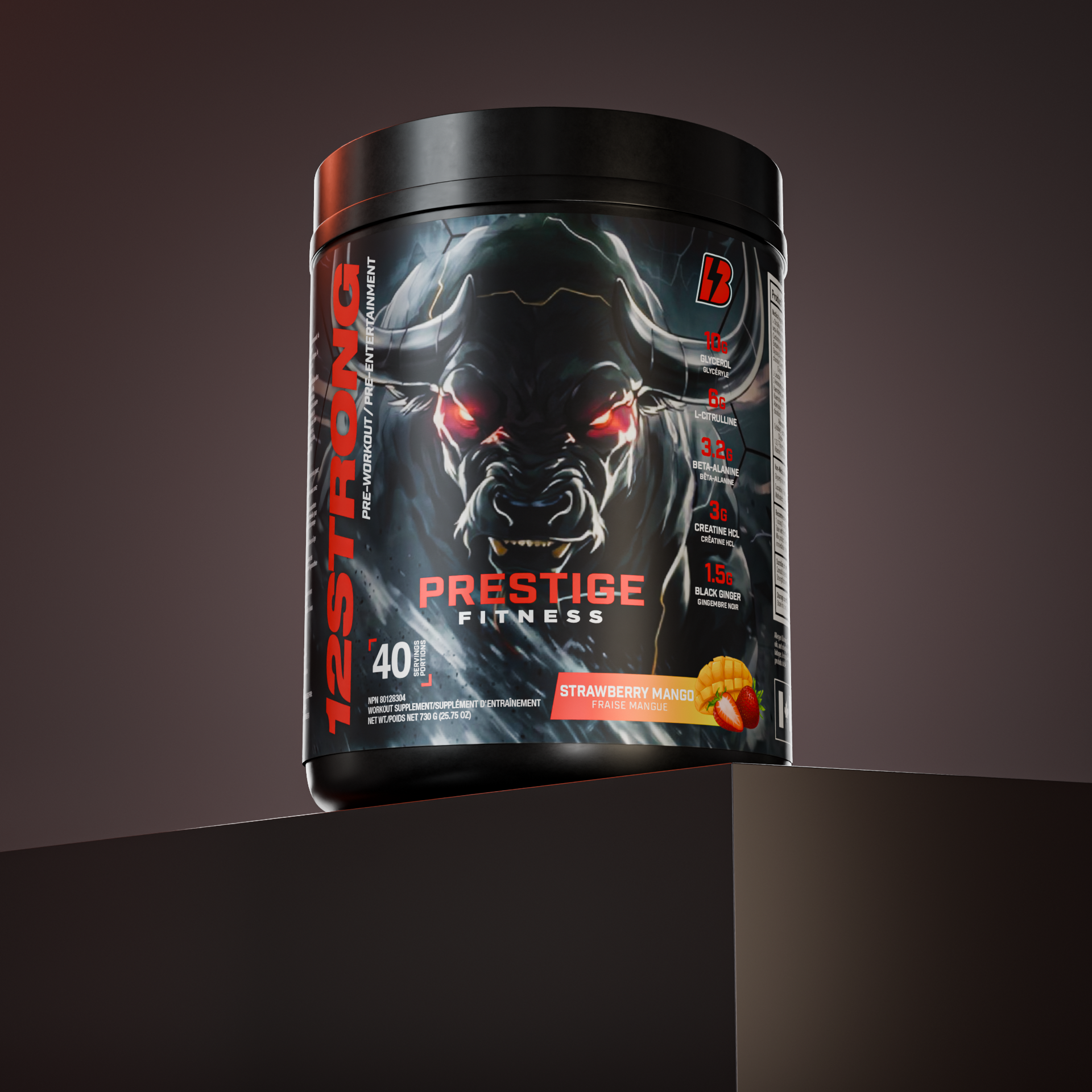 12 STRONG x Prestige Fitness Exclusive – Strawberry Mango