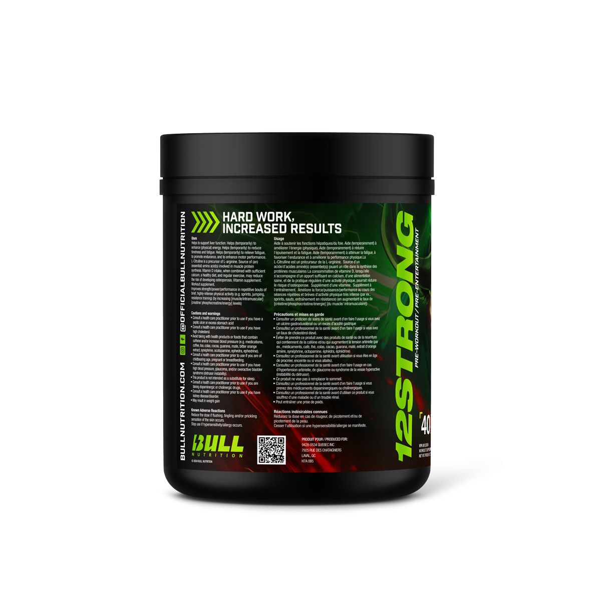 12 STRONG Pre-Workout – Blue Raspberry