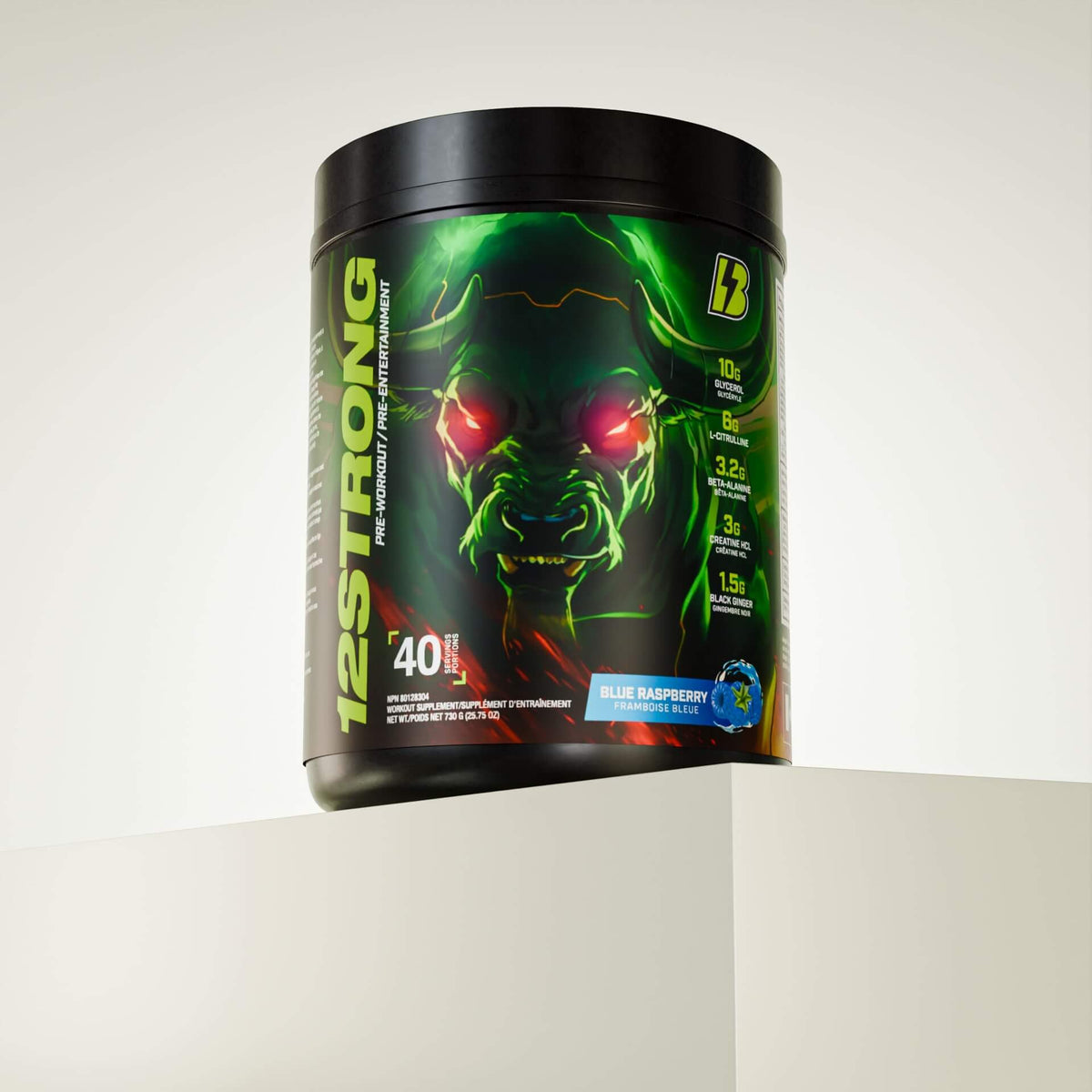 12STRONG Pre-Workout Formula – Blue Raspberry